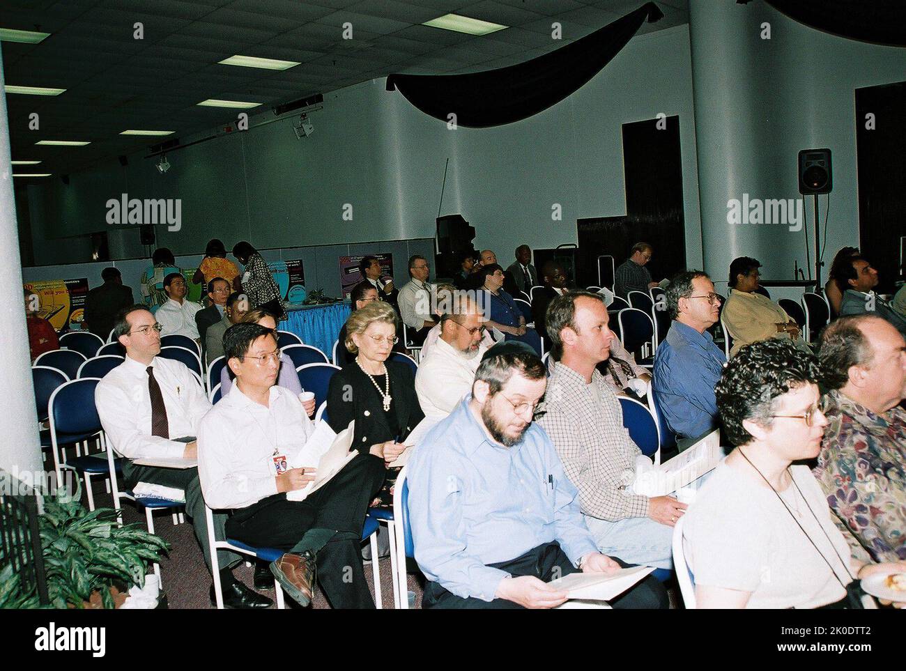 Programma del mese Enterprise Security Awareness. Programma Enterprise Security Awareness Month soggetto, programma del mese di Enterprise Security Awareness sponsorizzato dall'ufficio del Chief Information Officer (CIO) nella caffetteria HUD Headquarters, con presentazioni, tra gli altri, del CIO Gloria Parker. Foto Stock