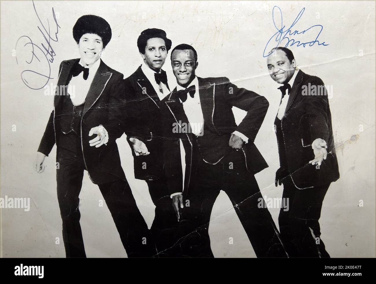 I Drifters sono un gruppo vocale americano doo-wop e R&B/Soul, 1970. Foto Stock