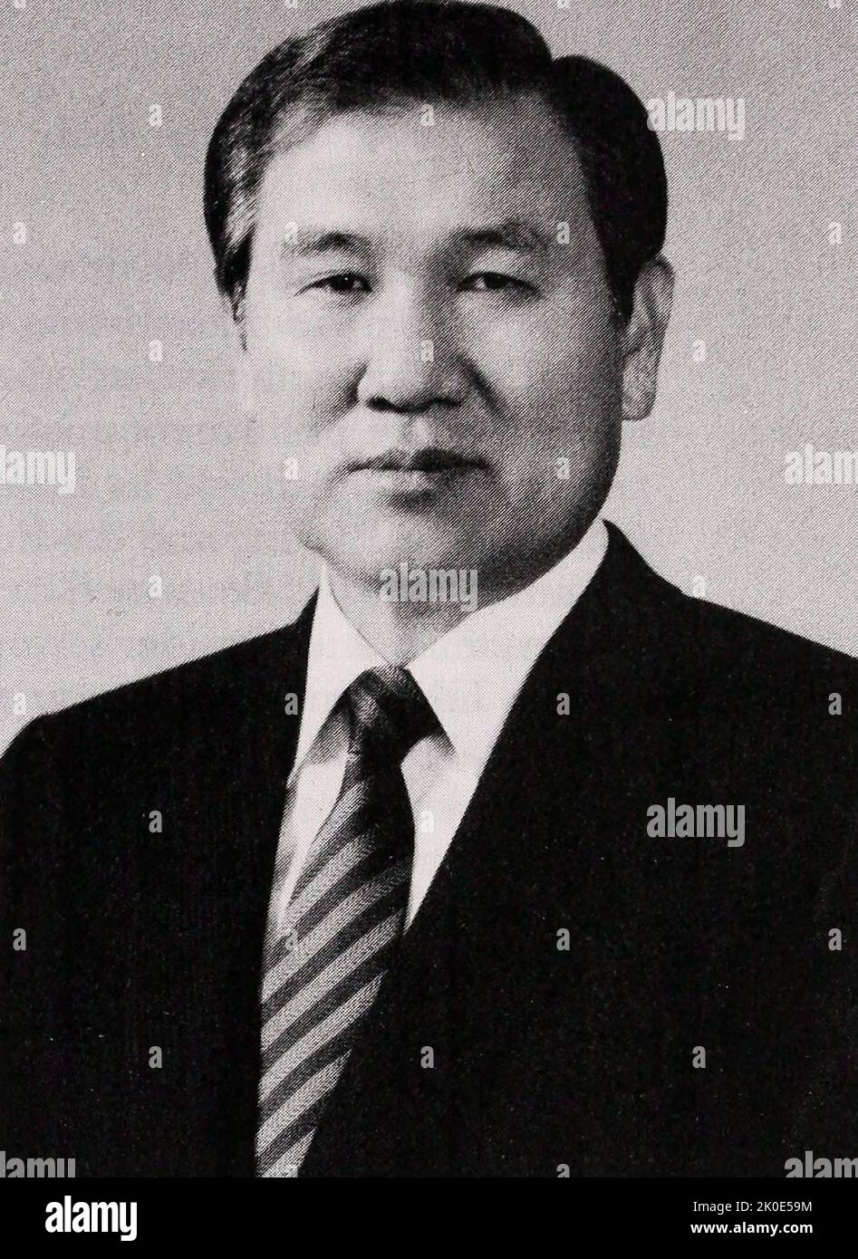 Roh Tae-woo (nato nel 1932), ex politico sudcoreano e generale dell'esercito che ha servito come presidente della Corea del Sud dal 1988 al 1993. Era un capo del Partito democratico di Giustizia ed è noto per aver passato la Dichiarazione del giugno 29 nel 1987. Foto Stock