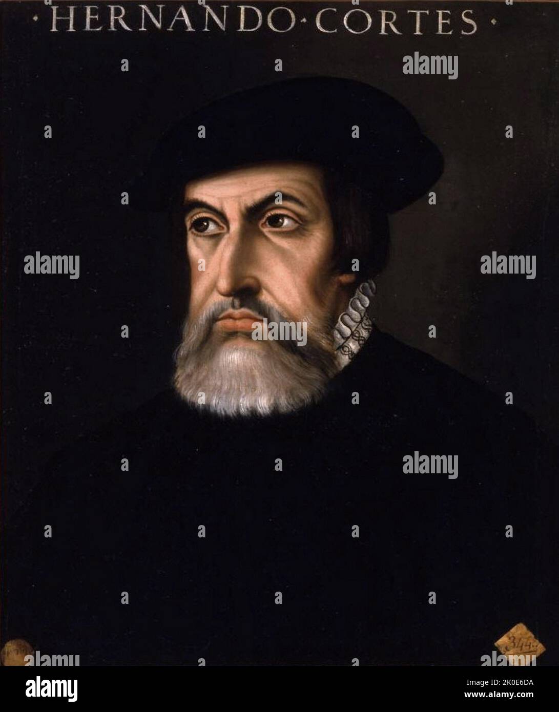Hernan Cortes, (1485 - 2 dicembre 1547) conquistador spagnolo che ha condotto una spedizione che ha causato la caduta dell'impero azteco e ha portato grandi porzioni di ciò che è ora il Messico continentale sotto il dominio del re di Castiglia all'inizio del 16th ° secolo. Foto Stock