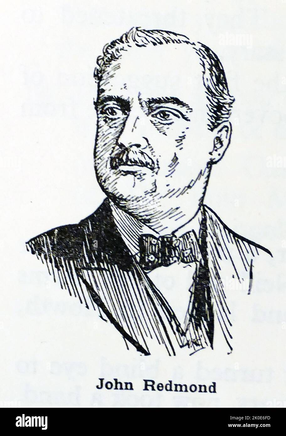 John Edward Redmond (Londra, 1 settembre 1856 – Londra, 6 marzo 1918) è stato un . È stato più conosciuto come leader del Partito parlamentare Irlandese moderato (IPP) dal 1900 fino alla sua morte nel 1918. Foto Stock