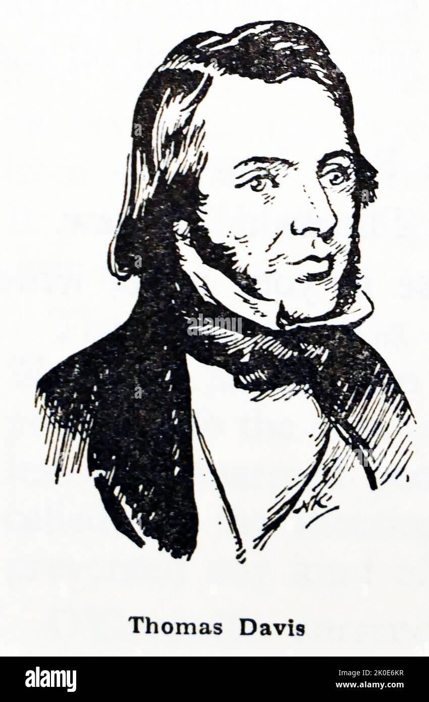 Thomas Davis (Young Irelander) (Thomas Osborne Davis, 1814-1845), scrittore e politico irlandese. Foto Stock