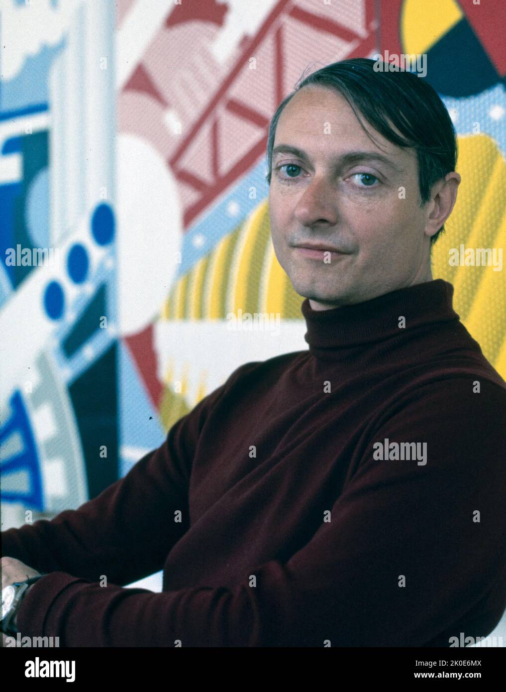 Roy Fox Lichtenstein (1923 - 1997) artista pop americano. Durante gli anni '1960s, insieme ad Andy Warhol, Jasper Johns e James Rosenquist tra gli altri, divenne una figura di spicco nel nuovo movimento artistico. Il suo lavoro definì la premessa della pop art attraverso la parodia. Ispirata al fumetto. Foto Stock