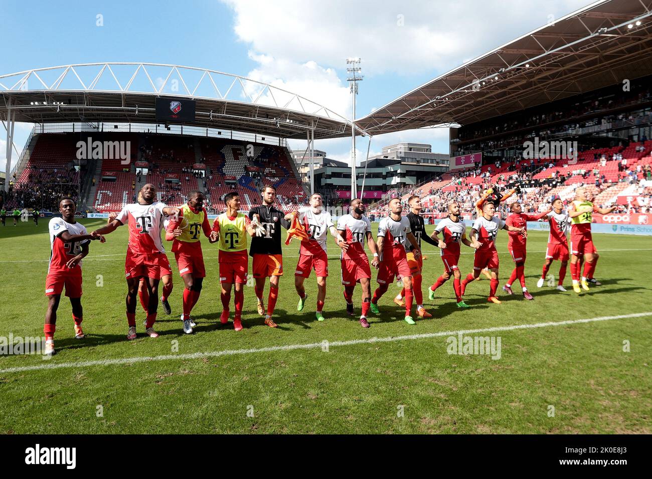 UTRECHT - FC Utrecht giocatori dopo la partita olandese Eredivie tra FC Utrecht e Vitesse a Stadion Galgenwaard il 11 settembre 2022 a Utrecht, Paesi Bassi. ANP JEROEN PUTMANS Foto Stock