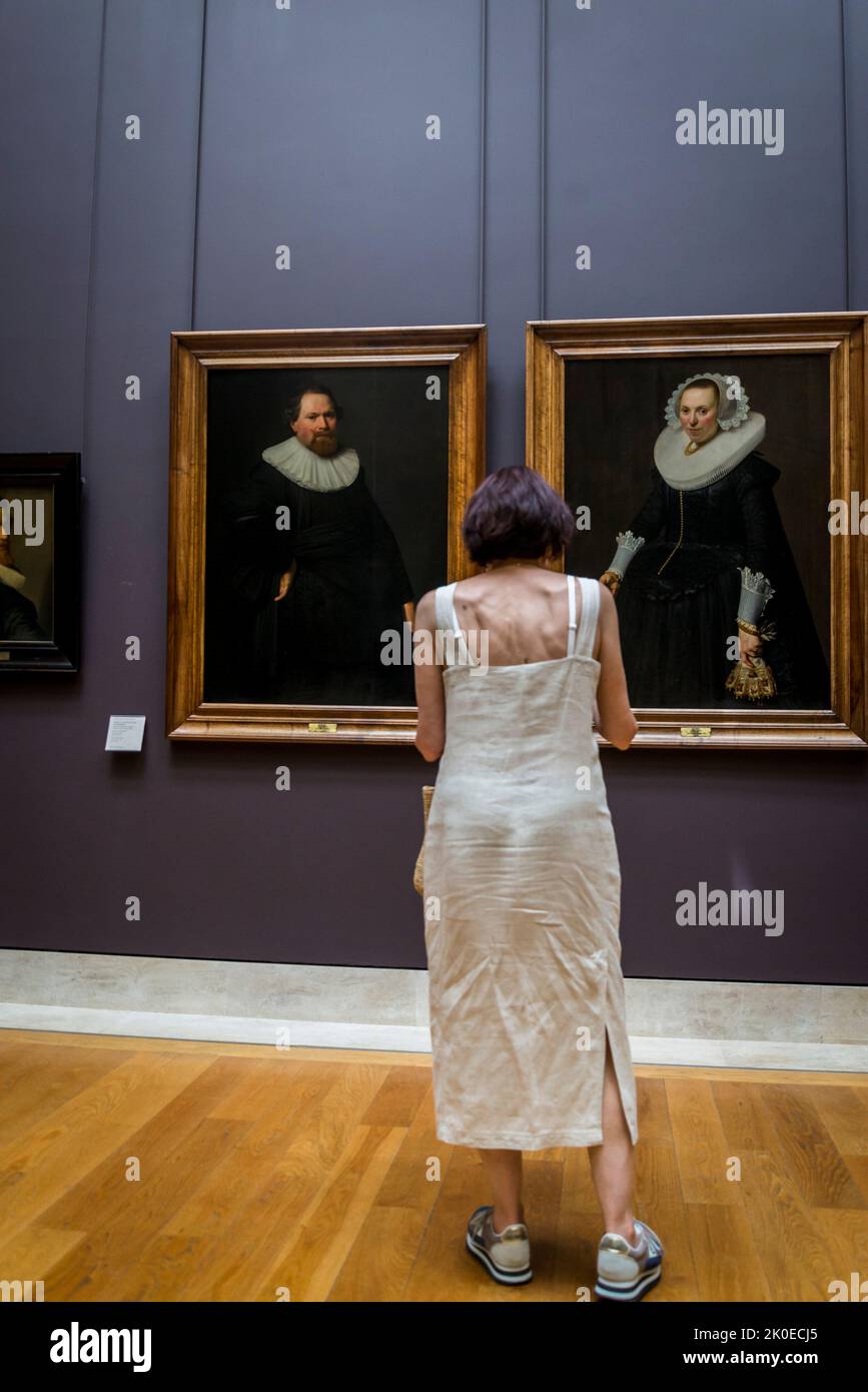 Le gallerie d'arte olandesi dell'età dell'oro, il Museo del Louvre, il museo più visitato al mondo, e un punto di riferimento storico a Parigi, Francia. È la casa di alcuni Foto Stock