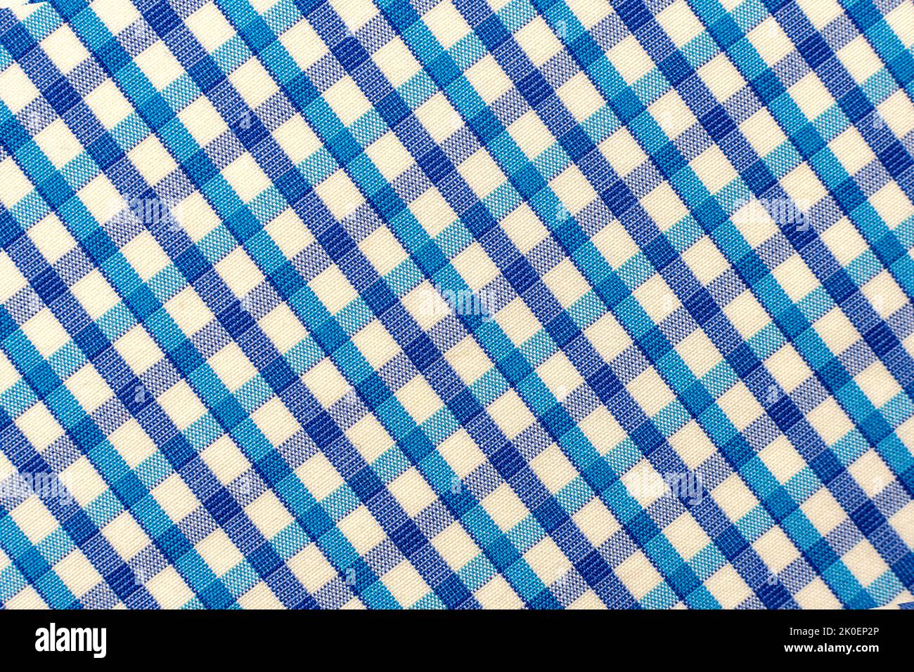 Controllare il motivo senza giunture della plaid. Sfondo blu, grigio, nero nella gabbia Foto Stock