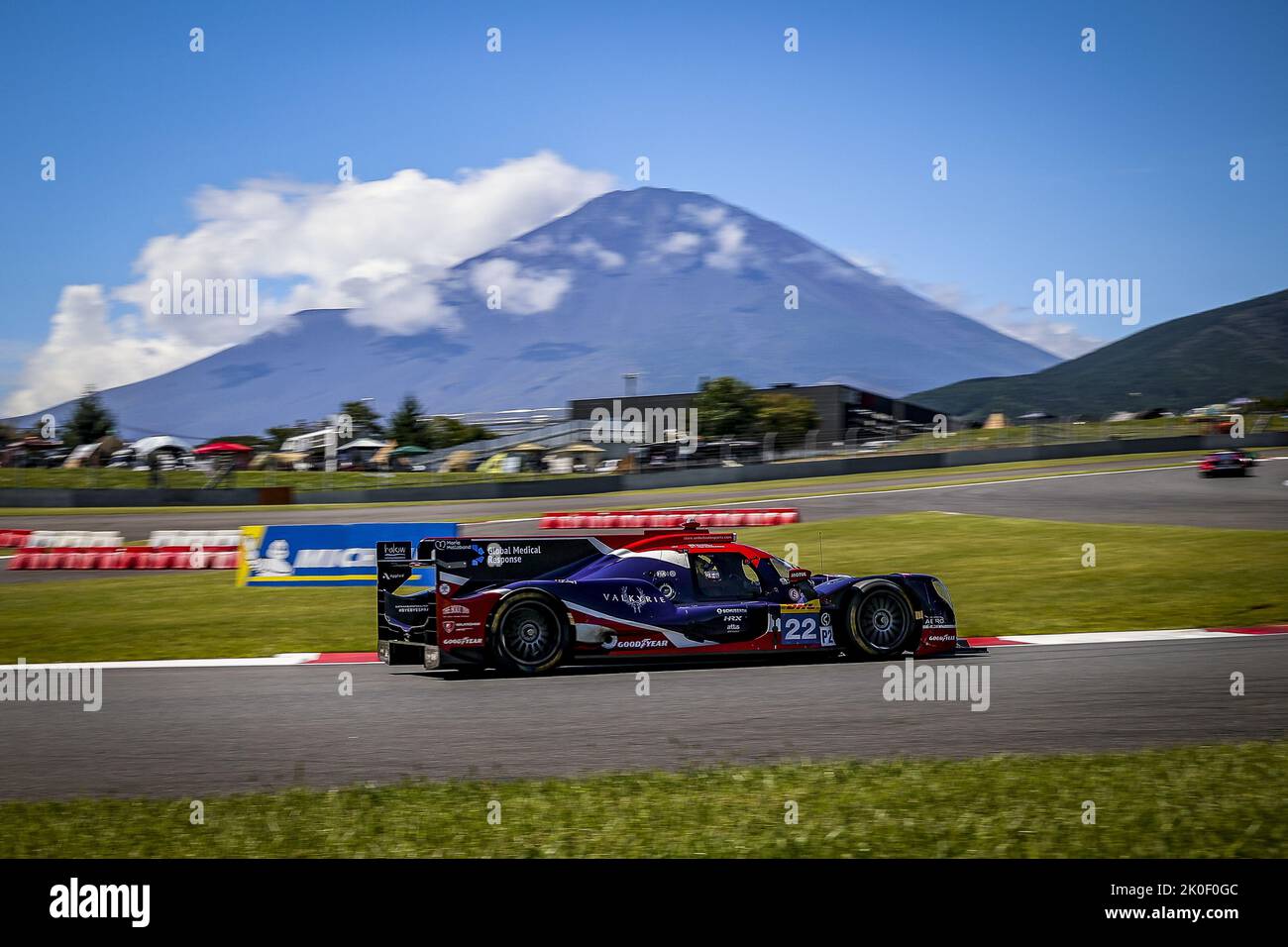 22 HANSON Philip (gbr), ALBUQUERQUE Filipe (prt), OWEN William (usa), United Autosports USA, Oreca 07 - Gibson, azione durante la 6 ore di Fuji 2022, 5th° round del FIA World Endurance Championship 2022 sul Fuji Speedway dal 8 al 11 settembre 2022 a Fuji, Giappone - Foto: Paolo Maria/DPPI/LiveMedia Foto Stock