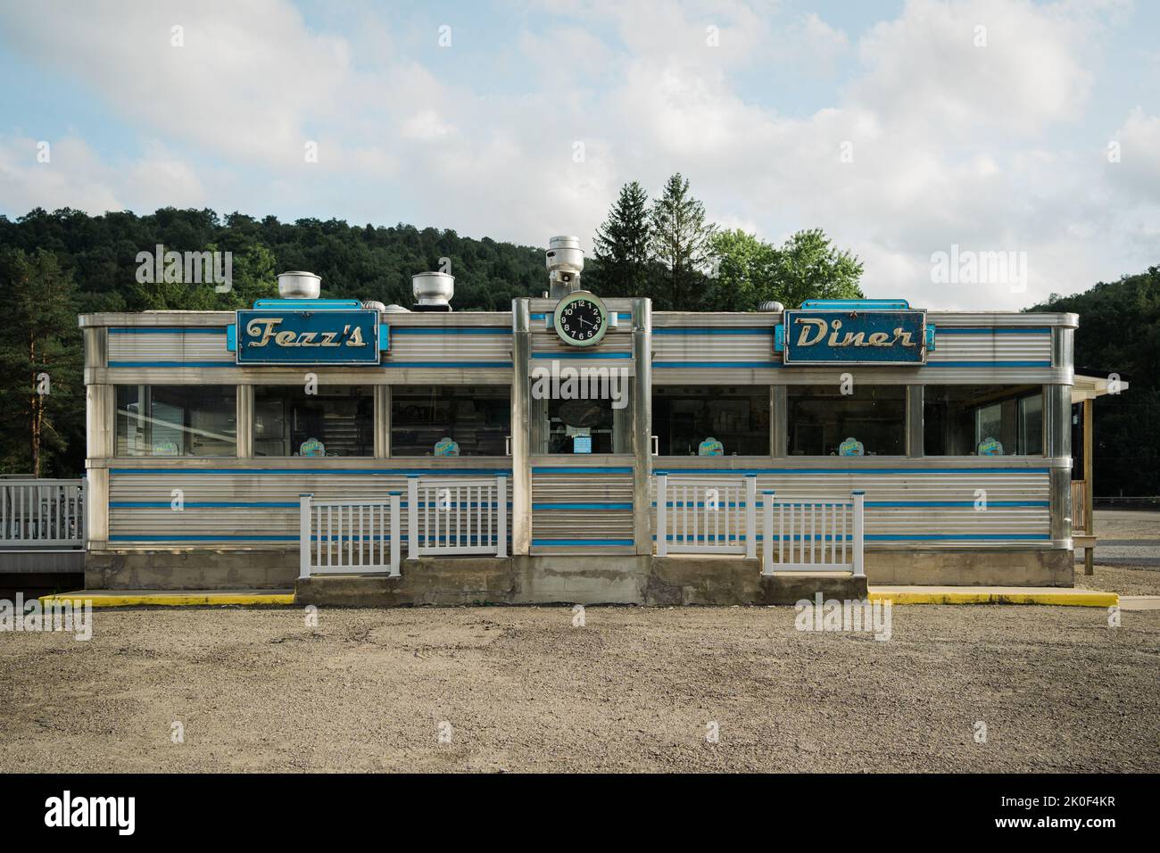 Fezzs Community Diner, Coudersport, Pennsylvania Foto Stock