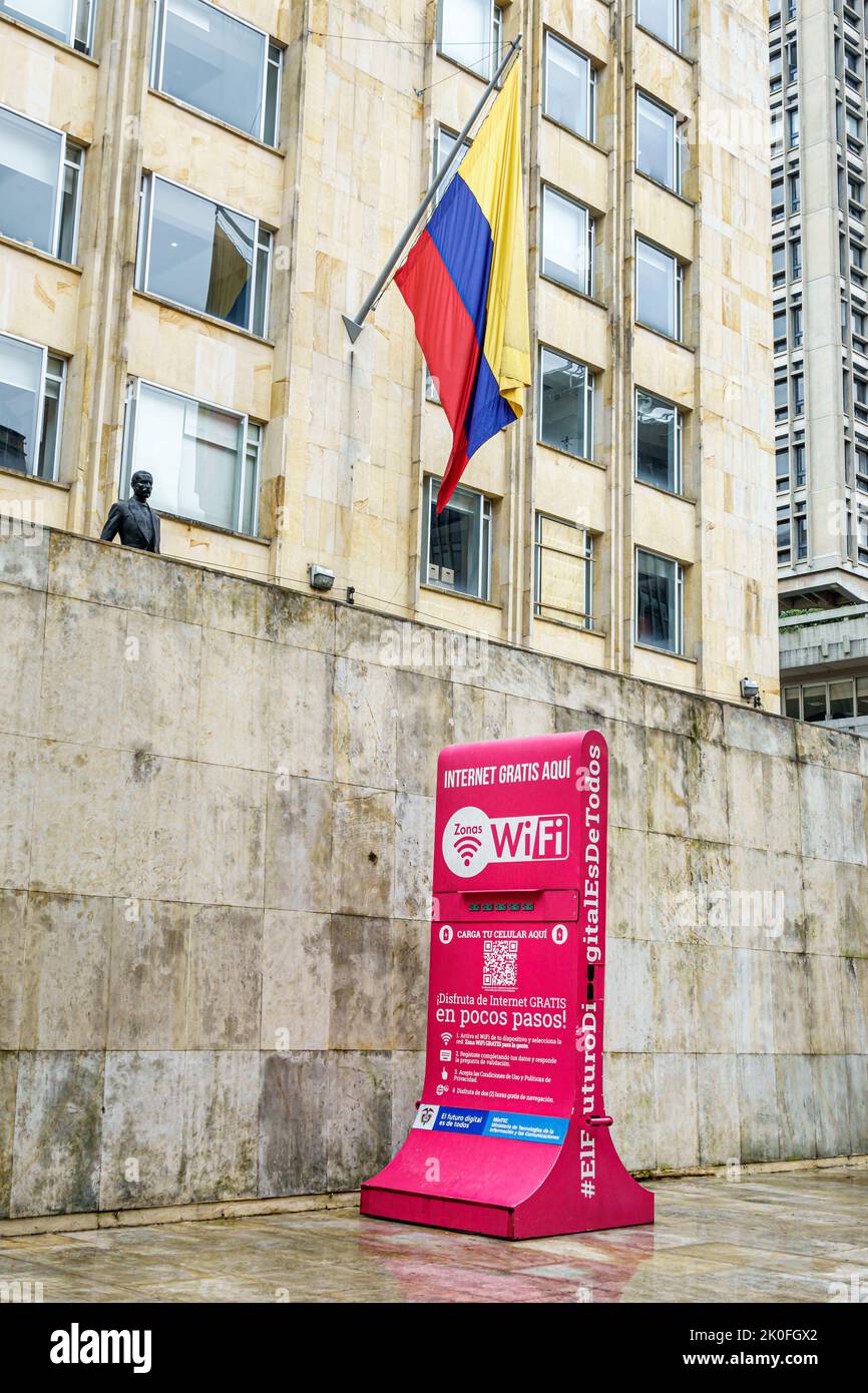 Bogota Colombia,la Candelaria Centro Historico centro storico centrale,Ministerio de Tecnologias de la InformaciÃ³n y Comunicaciones,M Foto Stock