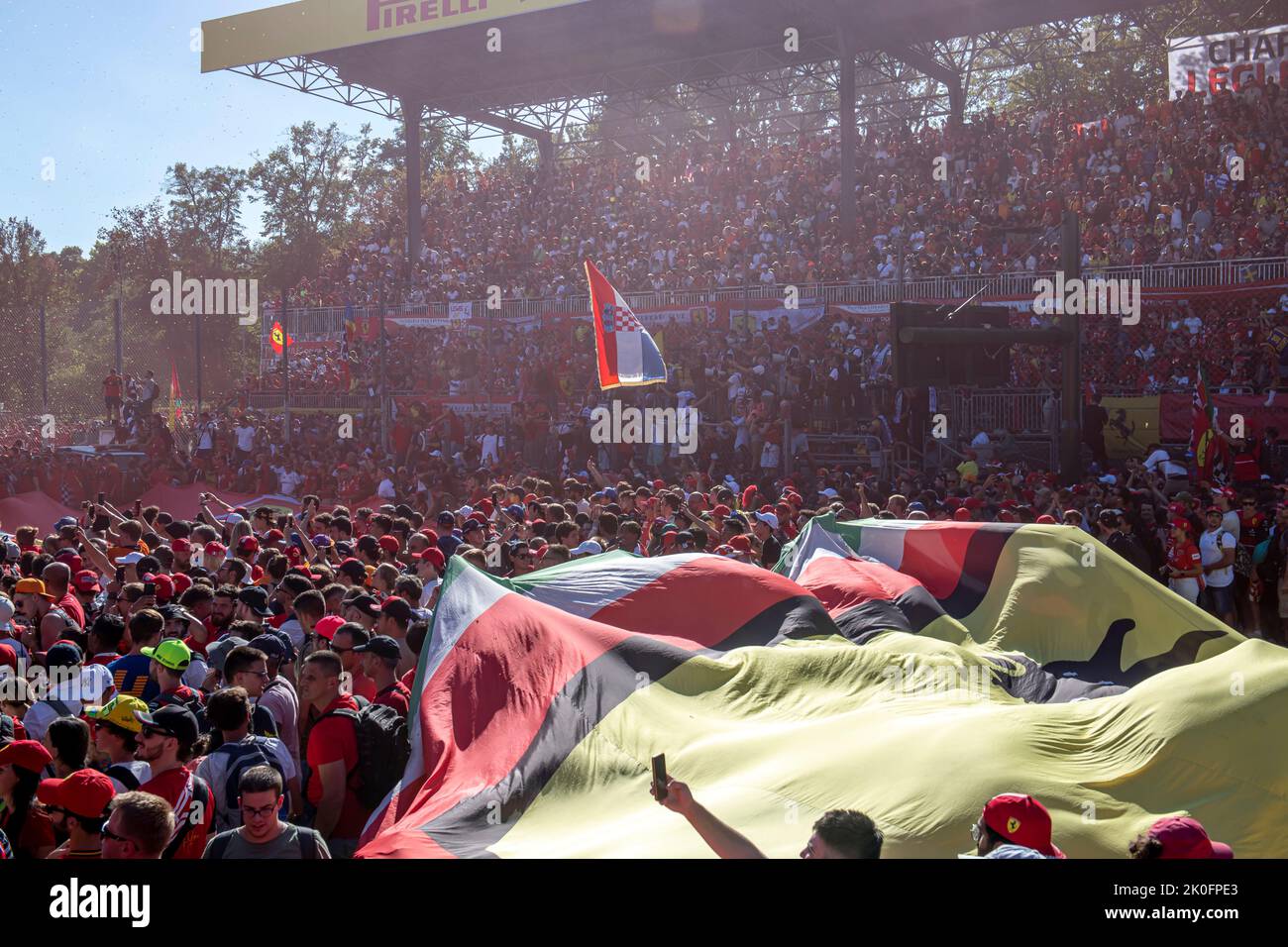 Monza, Italia, 11th settembre 2022, Race day, round 16 del campionato di Formula 1 2022. Credit: Michael Potts/Alamy Live News Foto Stock