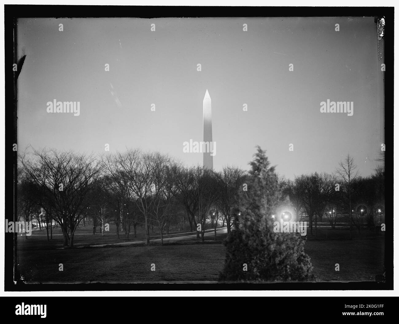 Washington Monument, tra il 1910 e il 1917. Foto Stock