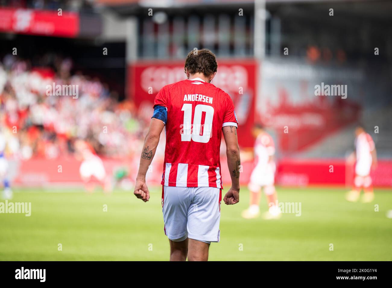 Aalborg, Danimarca. 11th Set, 2022. Lucas Andersen (10) di AAB visto durante il Superliga match 3F tra Aalborg Boldklub e Lyngby Boldklub all'Aalborg Portland Park di Aalborg. (Photo Credit: Gonzales Photo/Alamy Live News Foto Stock