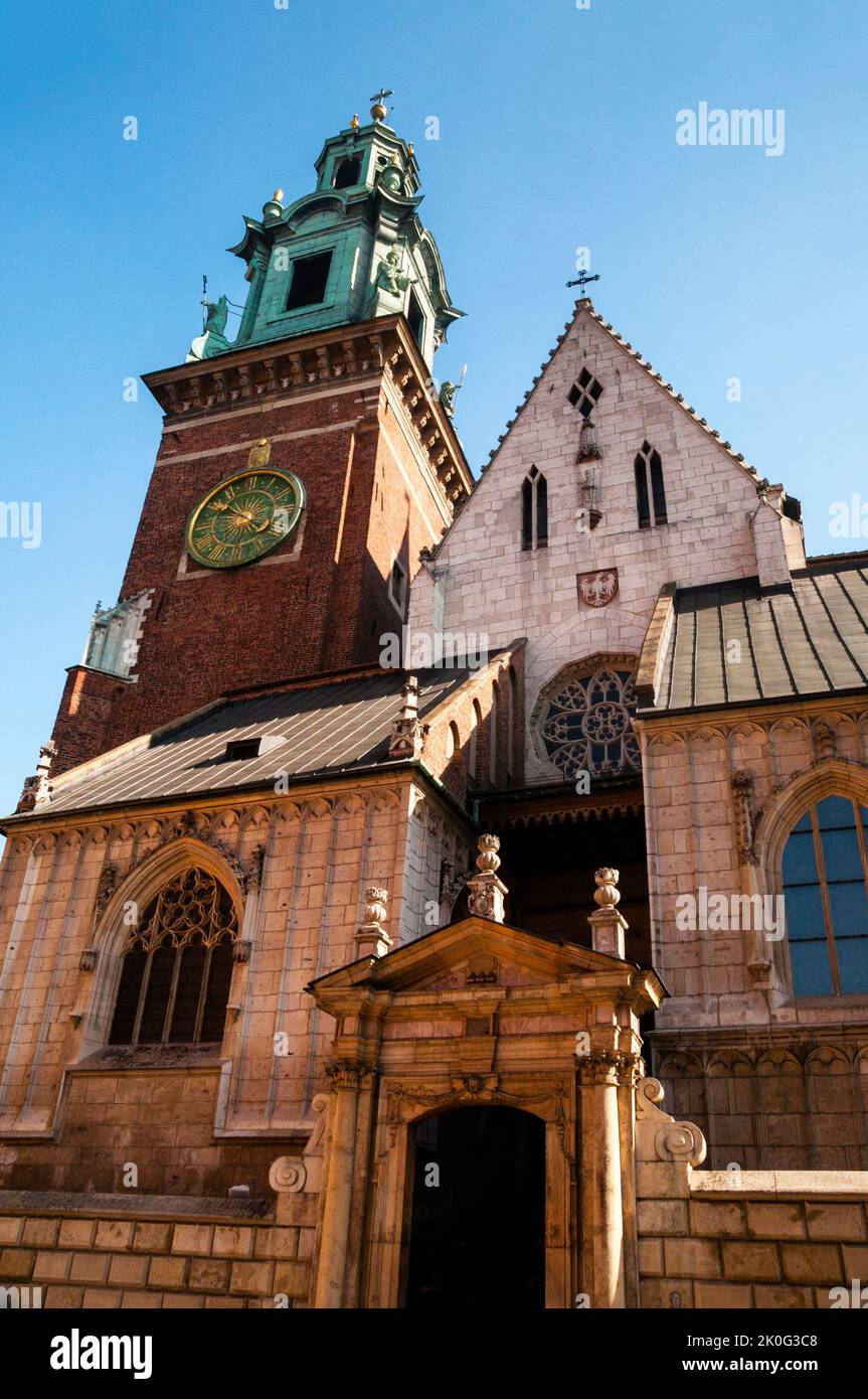 Il Castello Reale di Wawel a Cracovia, Polonia. Foto Stock