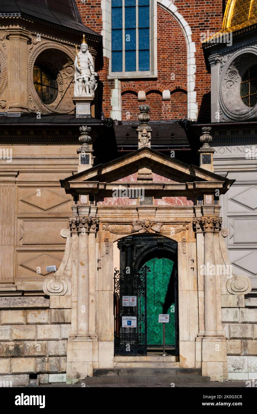 Cattedrale del Wawel a Cracovia in Polonia. Foto Stock