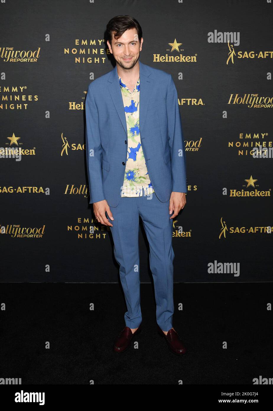 LOS ANGELES, CA - 10 SETTEMBRE: Nicholas Braun partecipa all'Hollywood Reporter SAG-AFTRA Emmy Party in una residenza privata in condominio il 10 settembre 2022 Foto Stock