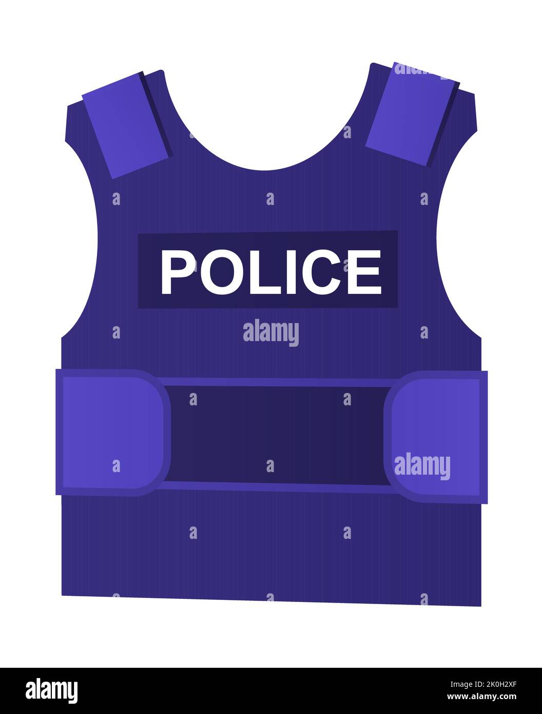 Giubbotto Bulletproof - moderno design piatto stile singola immagine isolata Illustrazione Vettoriale