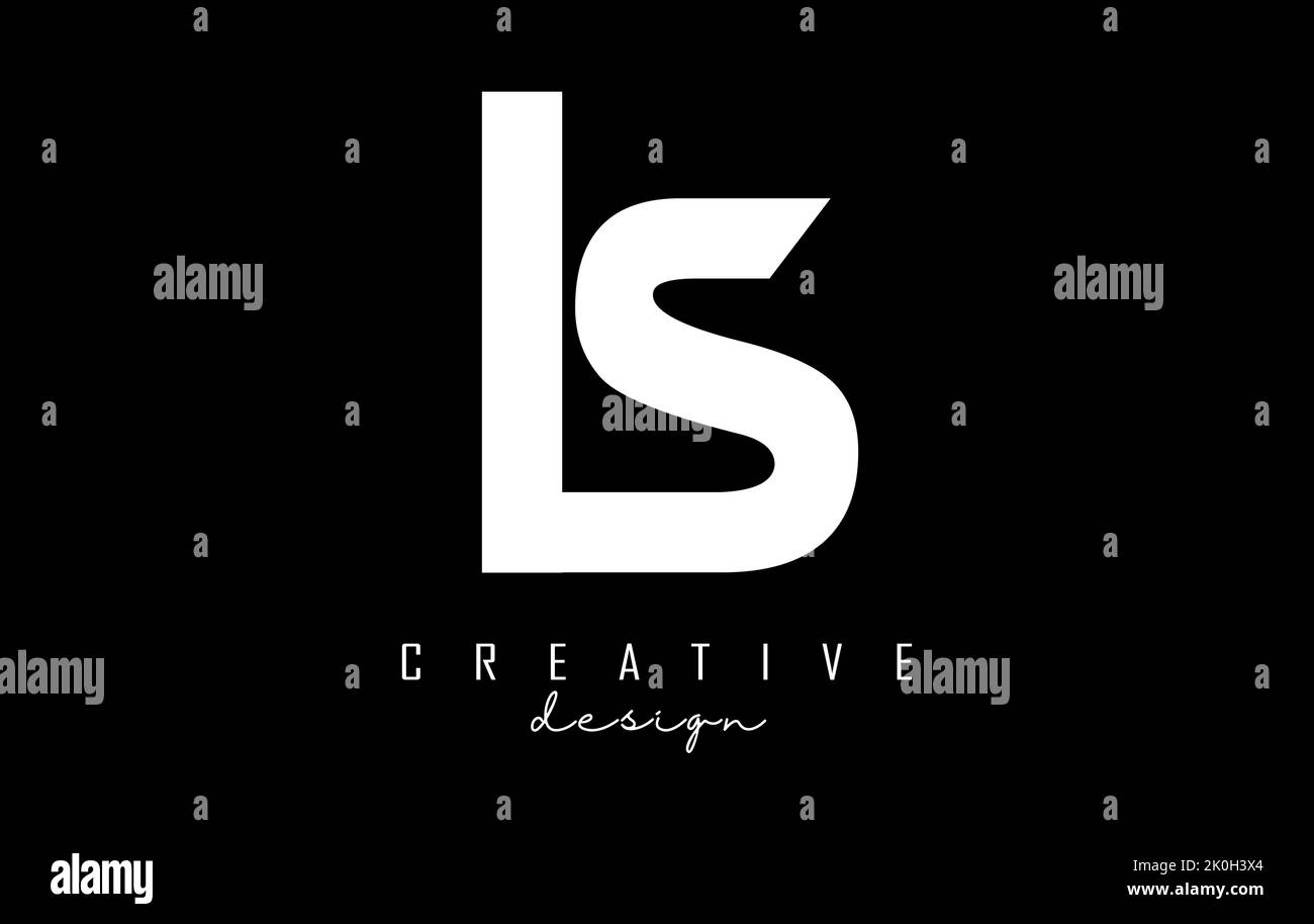 Piccolo logo a lettere LS l s dal design minimalista. Lettere dal design elegante, semplice e a due lettere. Illustrazione vettoriale creativa con lettere. Illustrazione Vettoriale