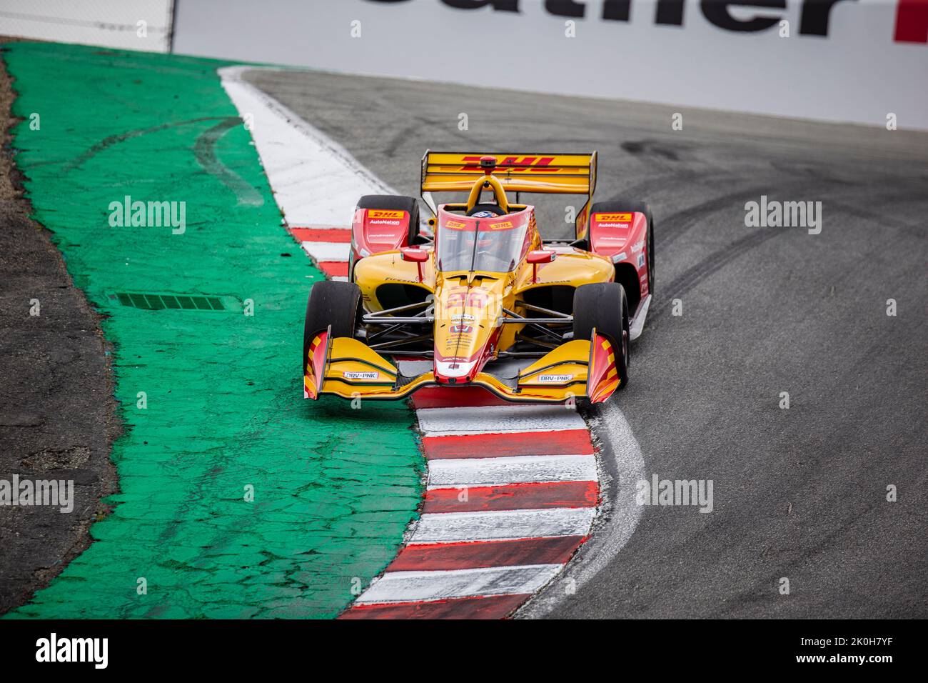 Monterey, California, Stati Uniti. 10th Set, 2022. A. Andretti autosport driver Romain Grosjean in arrivo nel cavatappi durante il Firestone Grand Prix di Monterey Practice #2 al circuito Weathertech Laguna Seca Monterey, CA Thurman James/CSM/Alamy Live News Foto Stock