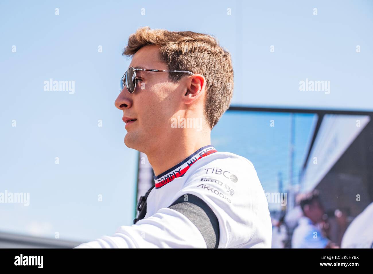 MONZA, Italia, 09 settembre 2022; #63, George RUSSEL, GBR, Mercedes AMG F1 Team, Mercedes-AMG F1 W13 e Performance, durante la Formula uno, F1, Gra Foto Stock