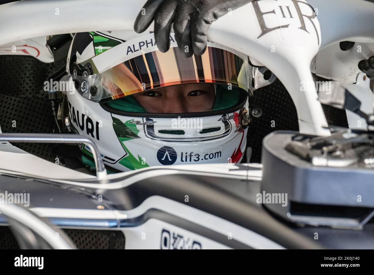 MONZA, Italia, 09 settembre 2022;#22, Yuki TSUNODA, JAP, Team Scuderia Alpha Tauri, AT02, HONDA, motore RA620, durante la Formula uno, GP d'italia Foto Stock