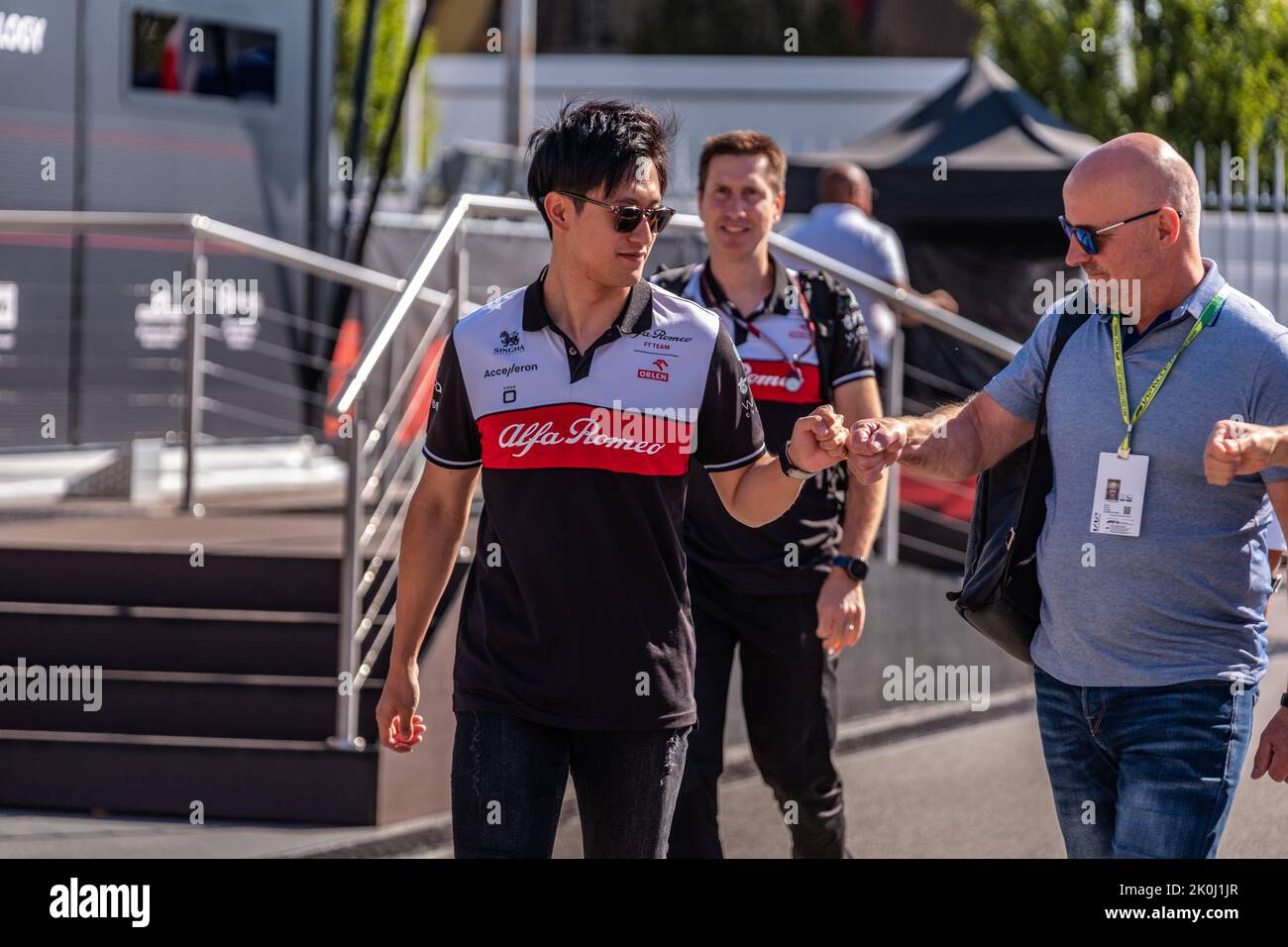 MONZA, Italia, 10 settembre 2022;#24, Guanyu ZHOU, CHN, Alfa Romeo Racing F1 Team, C42, motore F065, durante la Formula uno, F1, Gran Premio d'Italia, Gross Foto Stock