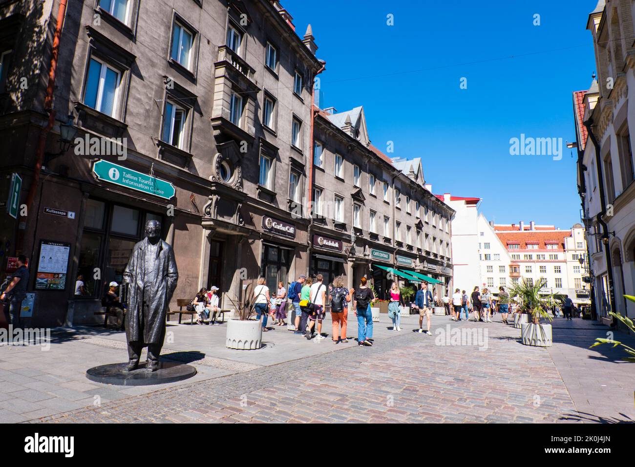 Kullasepa tänav, città vecchia, Tallinn, Estonia Foto Stock