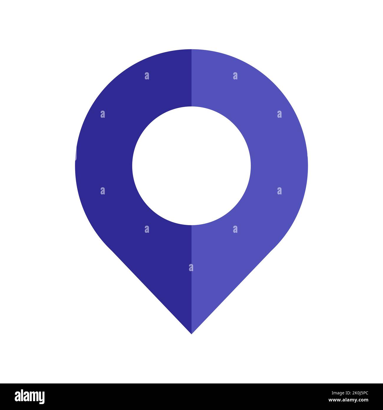 Posizione Logo Design Sign. Concetto di icona di posizione con alfabeto per modello vettoriale simbolo di direzione della strada Illustrazione Vettoriale