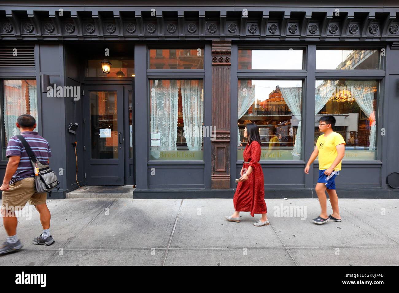 Golden Diner, 123 Madison St, New York, foto di un ristorante asiatico che serve classici americani aggiornati a Manhattan Chinatown/Lower East Side Foto Stock