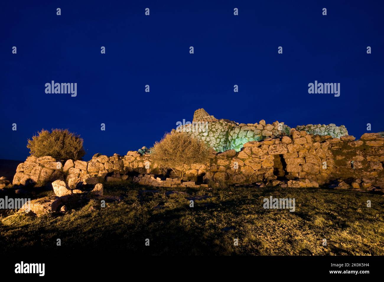 Nuraghe Arrubiu, Orroli, Provincia di Cagliari, Sardegna, Italia, Europa Foto Stock