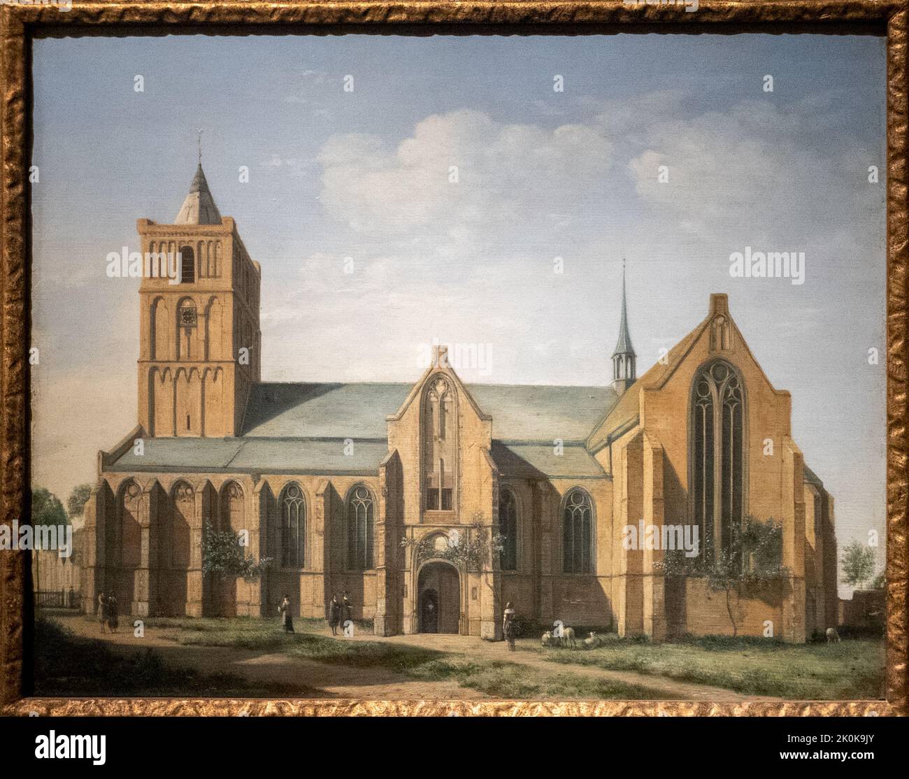 La Chiesa di Noordwijk di Berckheyde, 1650 Foto Stock