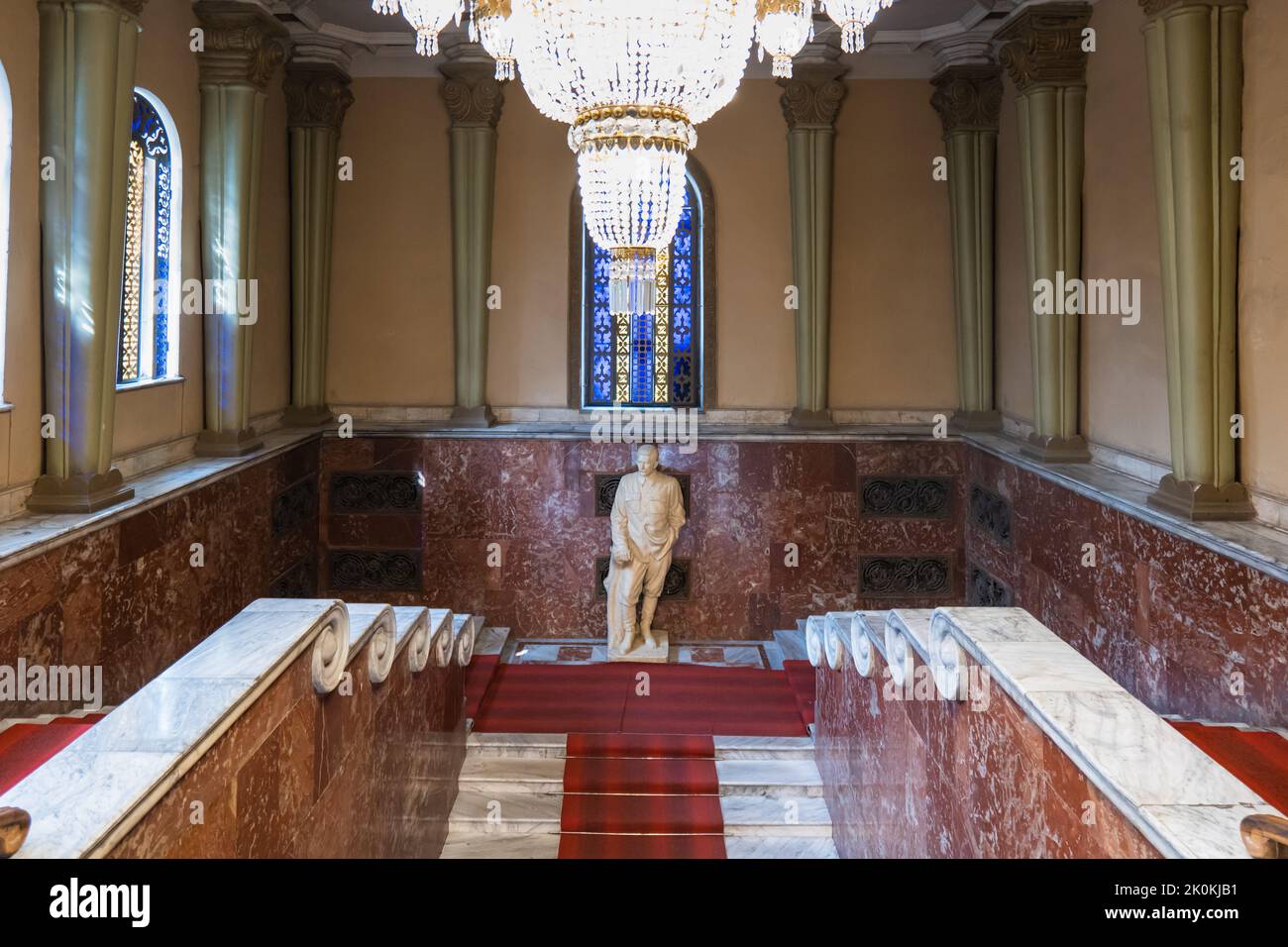 Gori, Georgia - 2022 settembre: Museo Stalin e il suo luogo di nascita a Gori, Georgia. Gori è la città natale di Joseph Stalin. Foto Stock