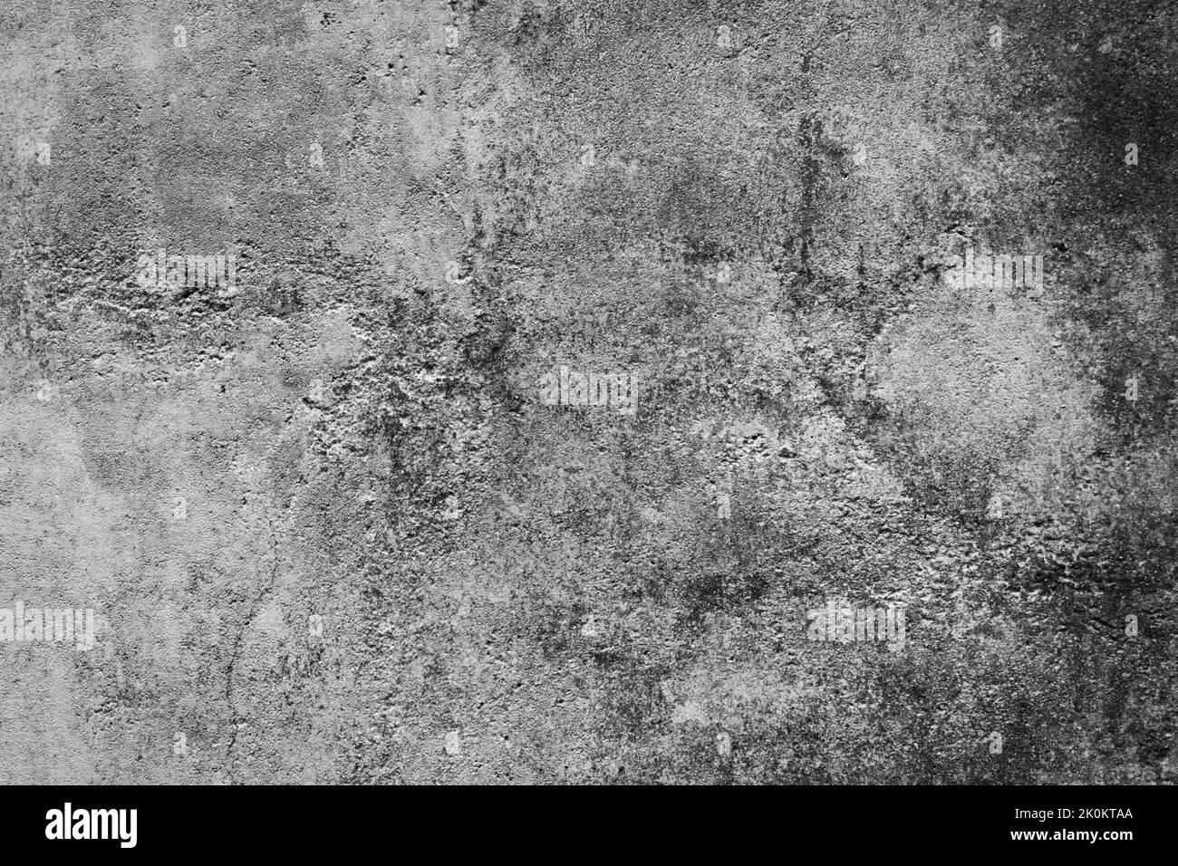 Vista dettagliata del grigio testurizzato parete in calcestruzzo Foto Stock