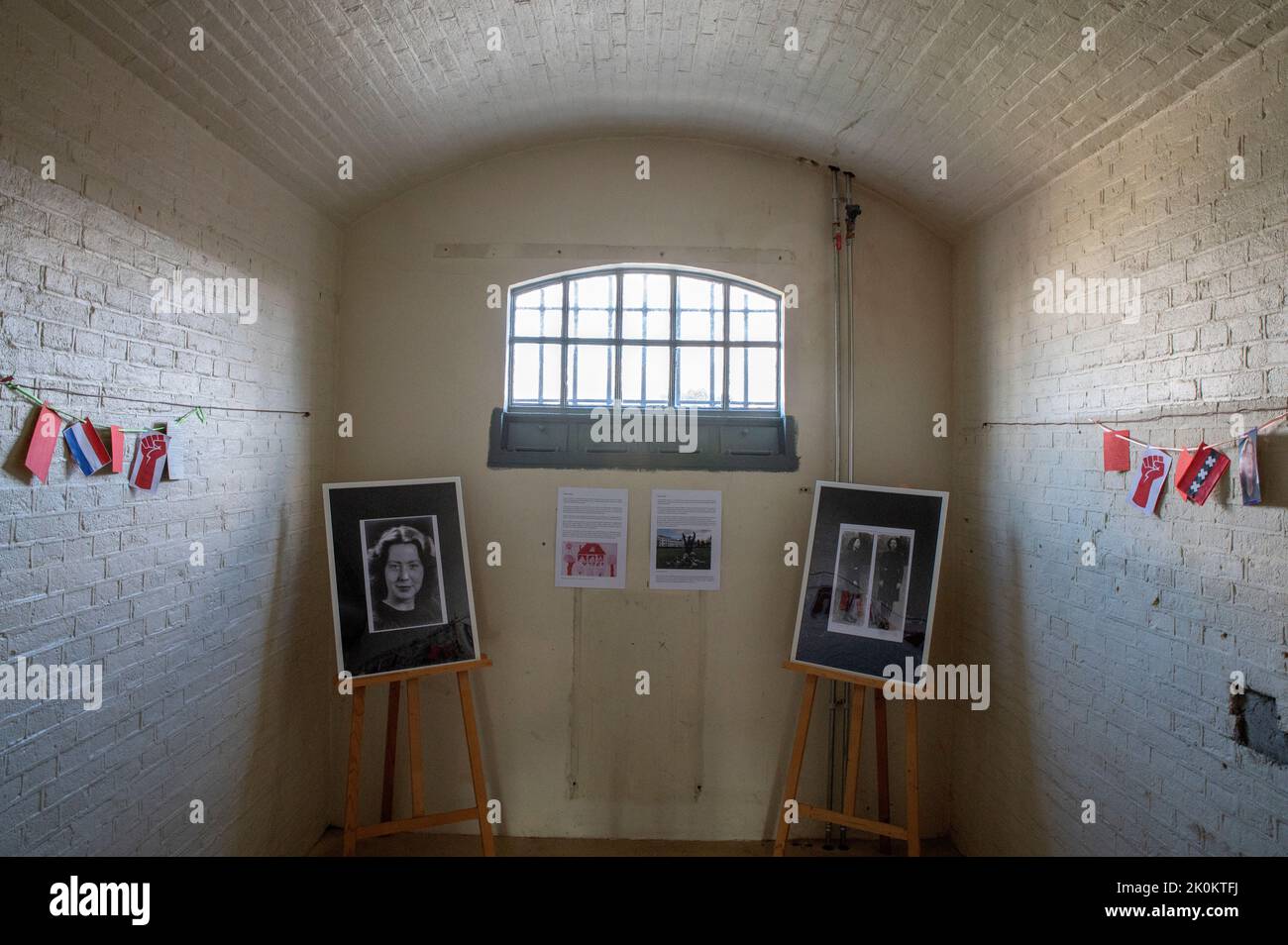 Cella di Hannie Schaft all'interno della British School di Amsterdam Paesi Bassi 11-9-2022 Foto Stock
