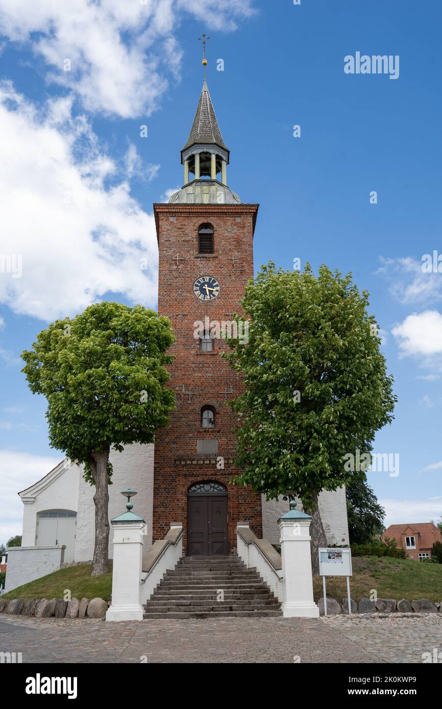 Chucrh Kirke a Ebeltoft, Danimarca Foto Stock