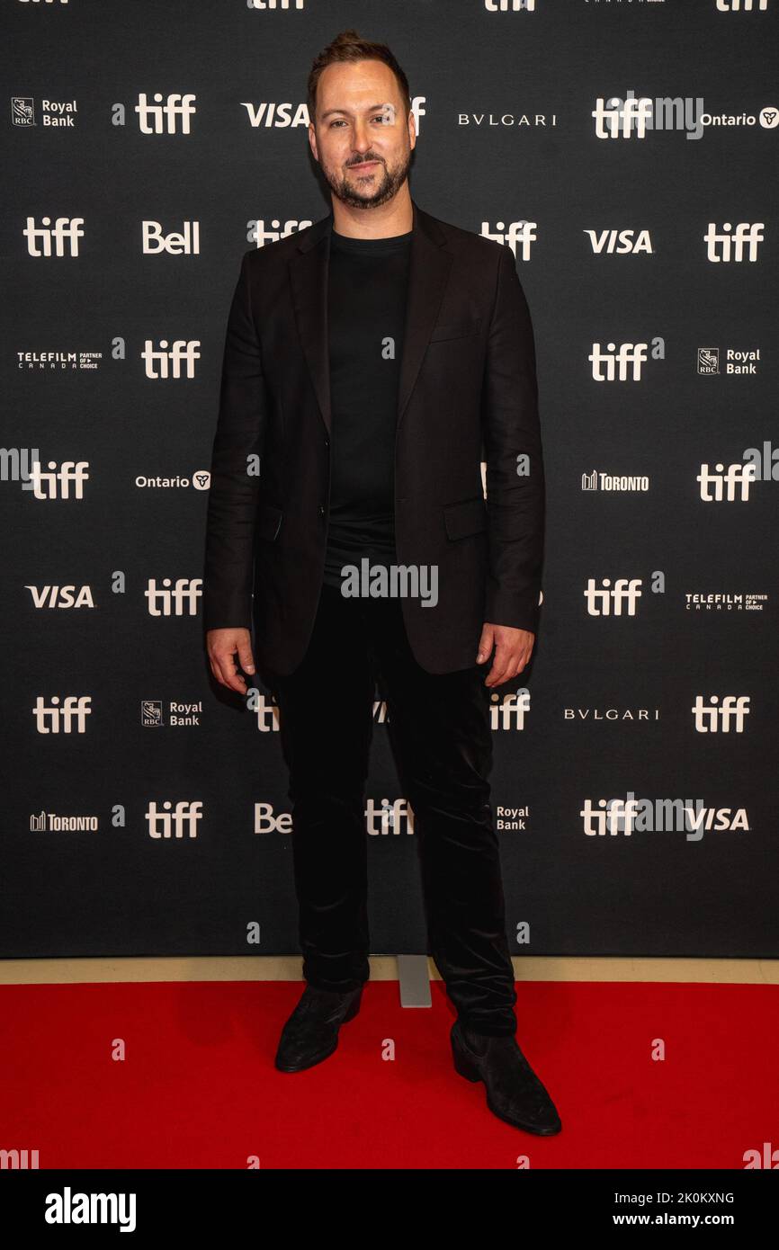 Toronto, Canada. 11th Set, 2022. Francis Cantin partecipa alla prima di “Coyote” al teatro TIFF Bell Lightbox durante il Toronto International Film Festival. Credit: SOPA Images Limited/Alamy Live News Foto Stock