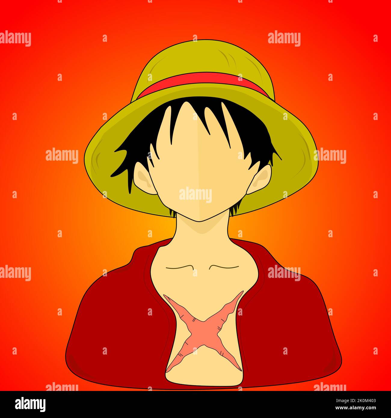 fanart di personaggi di anime di artista Foto Stock