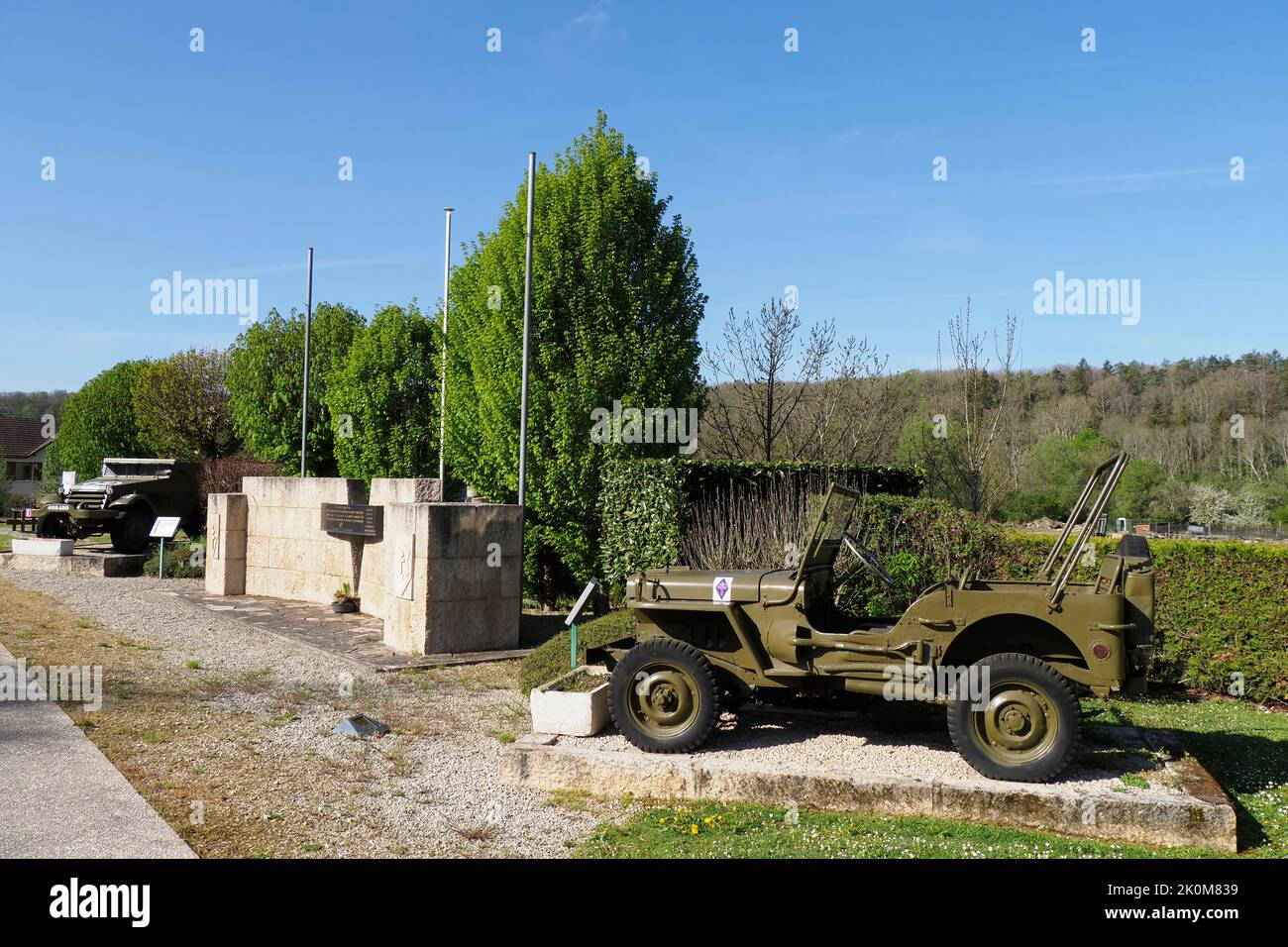 Free French Army Memorial, Nod-sur-Seine, Francia, Europa Foto Stock