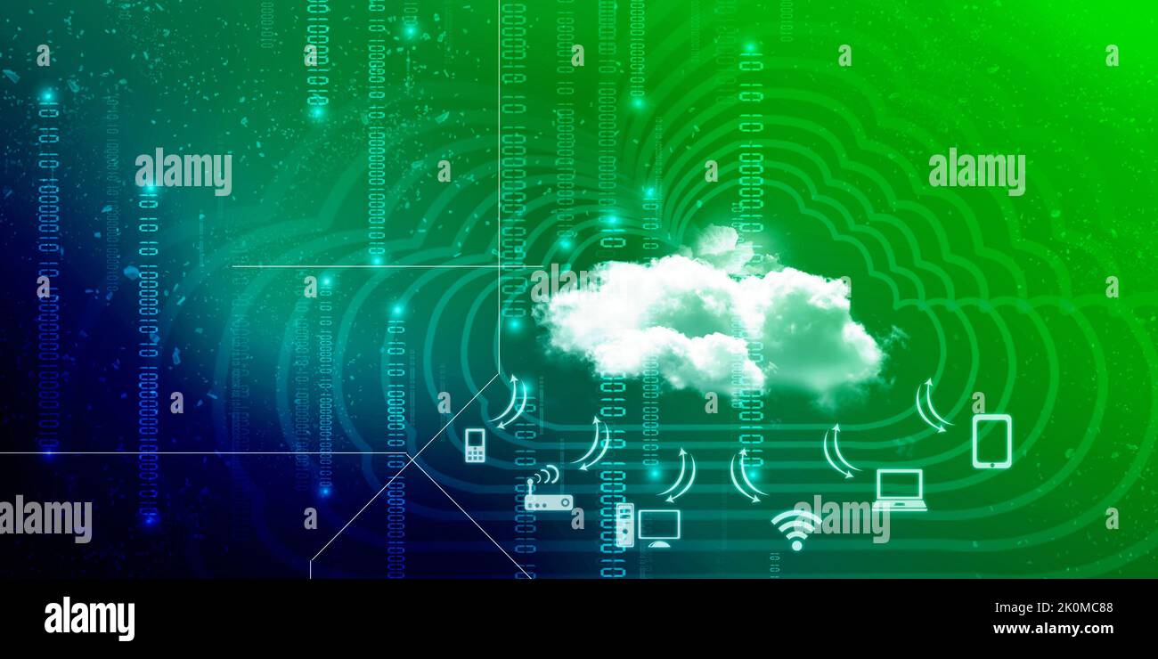 2D tecnologia di rendering Cloud computing Foto Stock