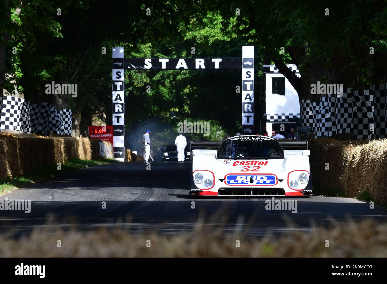 Justin Law, Jaguar XJR12D, introdotta per la stagione 1982, le vetture del Gruppo C sono diventate le auto più rappresentative delle corse di endurance, soprattutto in occasione di eventi come la L Foto Stock