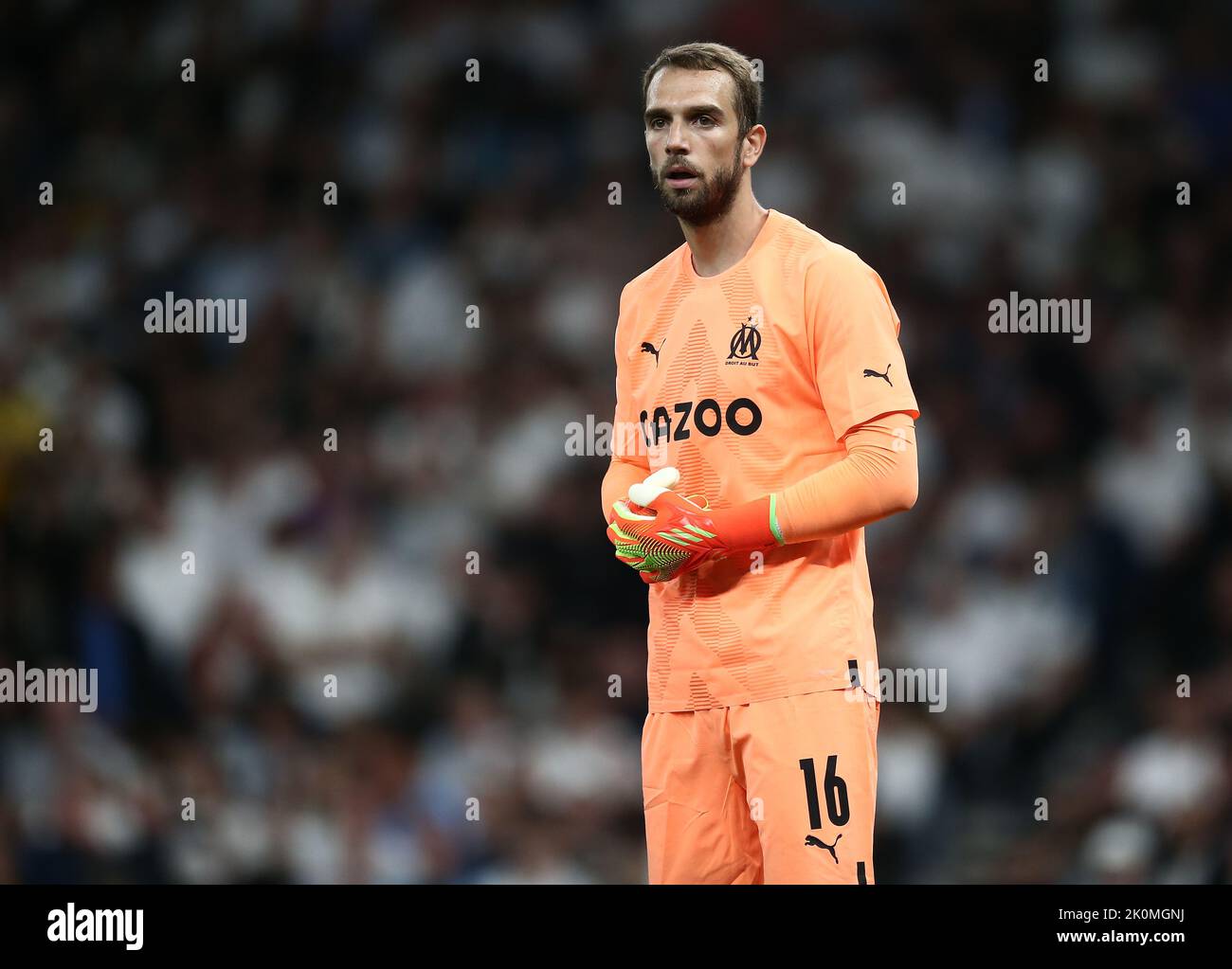 Pau Lopez di Marsiglia Foto Stock