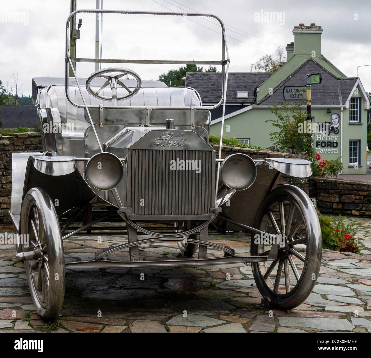 Model T Ford Memorial a Henry Ford, Ballinascarthy, West Cork, Irlanda Foto Stock