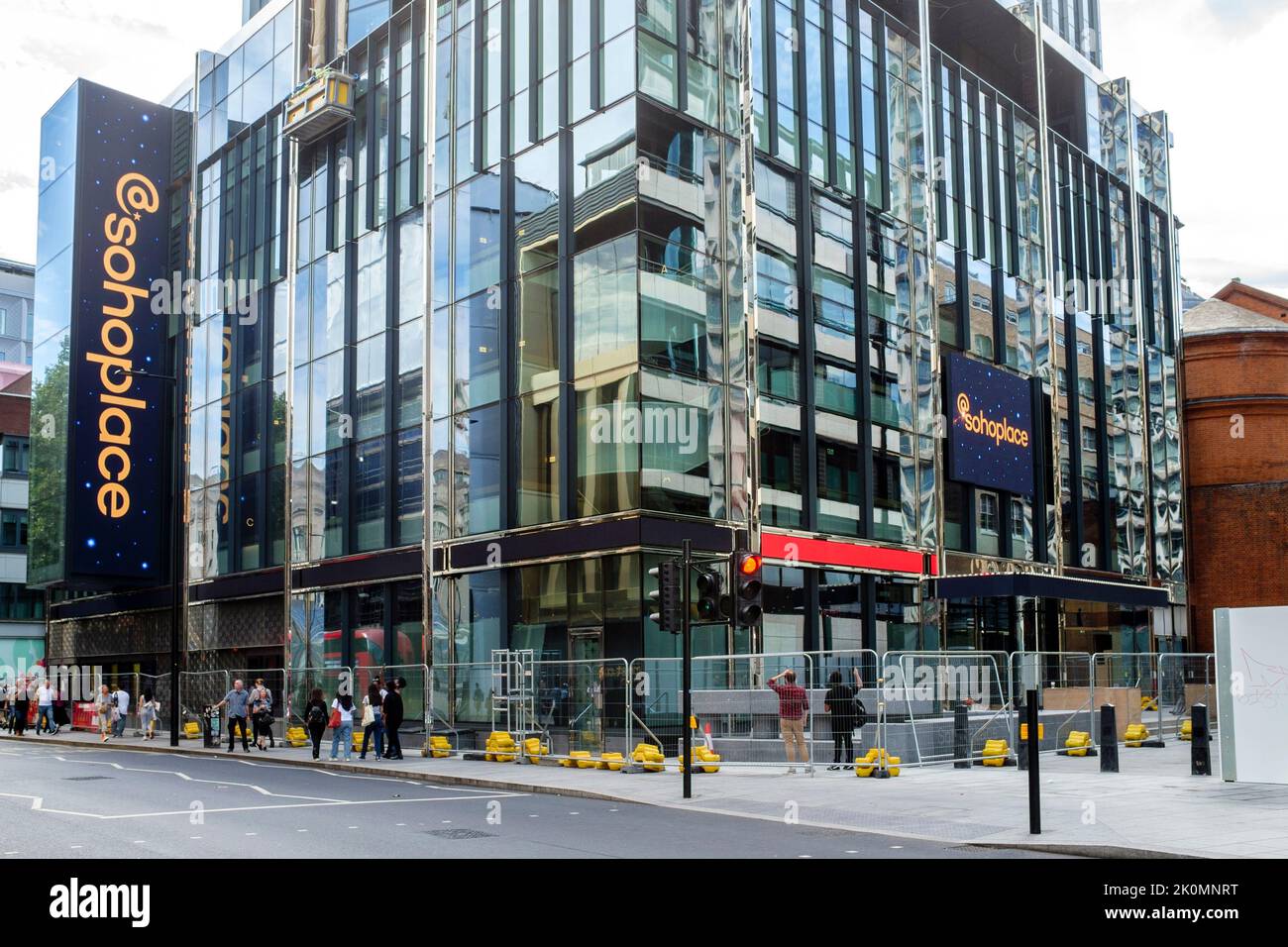 @Sohoplace Theatre, parte del nuovo progetto di sviluppo Soho Place, Charing Cross Road, Londra, Regno Unito. Foto Stock