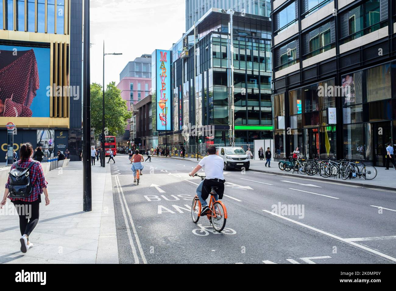 Sviluppo di Charing Cross Road, Londra, Regno Unito. Foto Stock