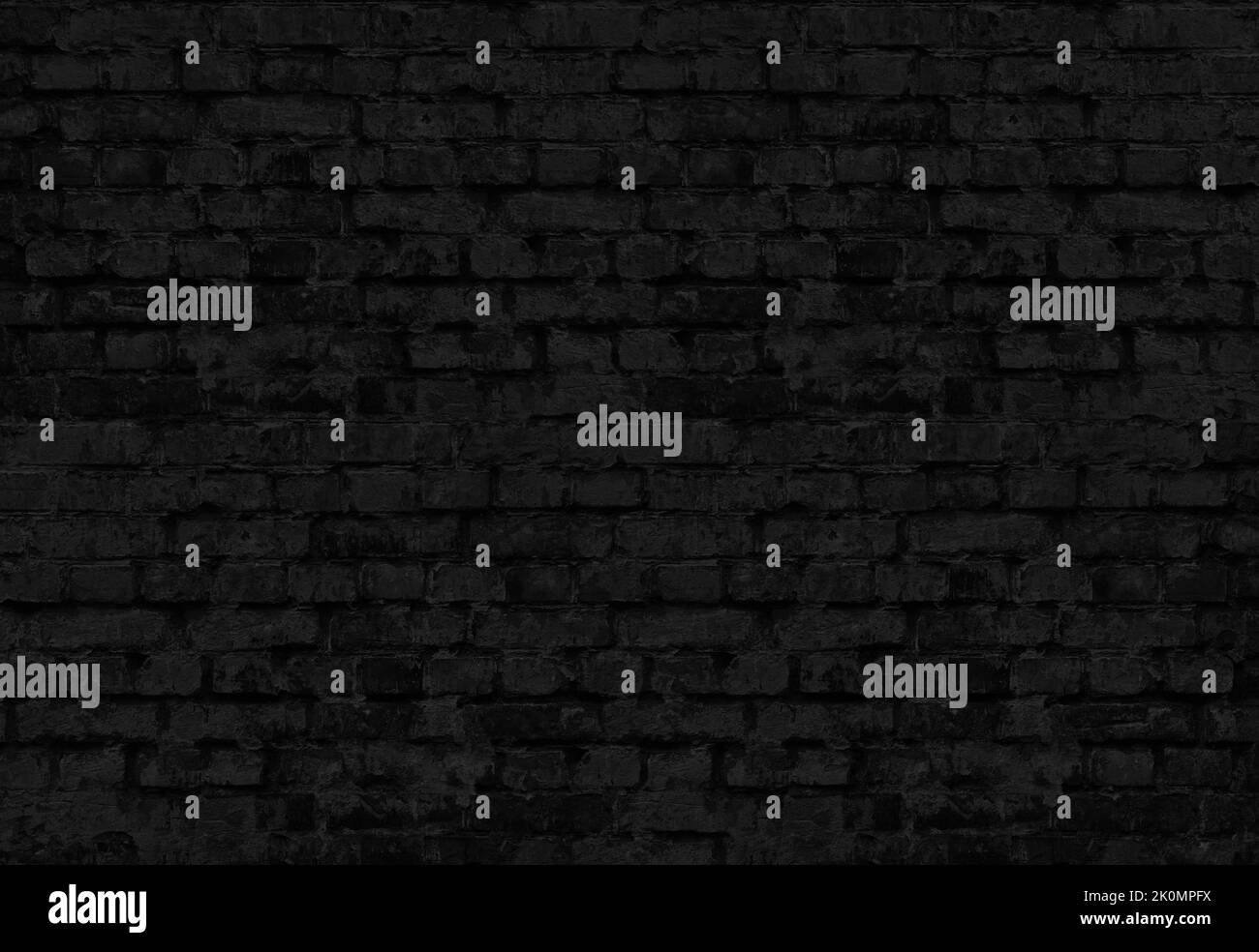 sfondo parete in mattoni neri dipinti Foto Stock