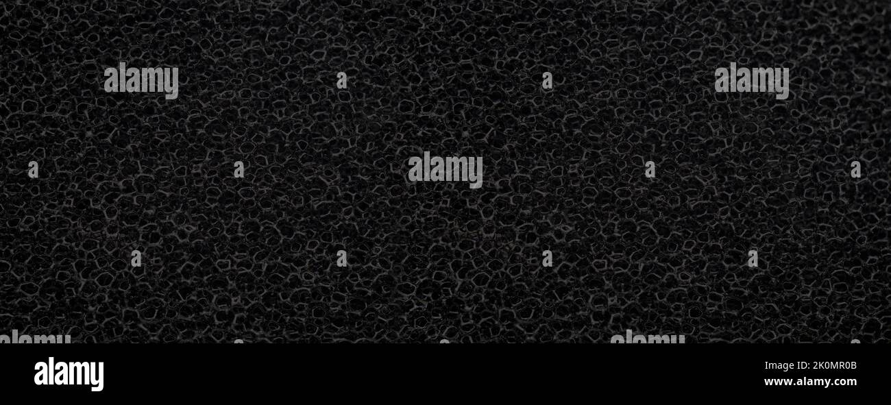 spugna di gomma in poliuretano espanso nera Foto stock - Alamy
