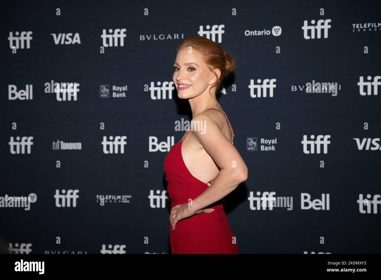 Toronto, Canada. 11th Set, 2022. Jessica Chastain partecipa alla "Good Nurse" Premiere durante il Toronto International Film Festival del 2022 al Princess of Wales Theatre il 11 settembre 2022 a Toronto, Ontario. Photo: PICJER/imageSPACE Credit: Imagespace/Alamy Live News Foto Stock