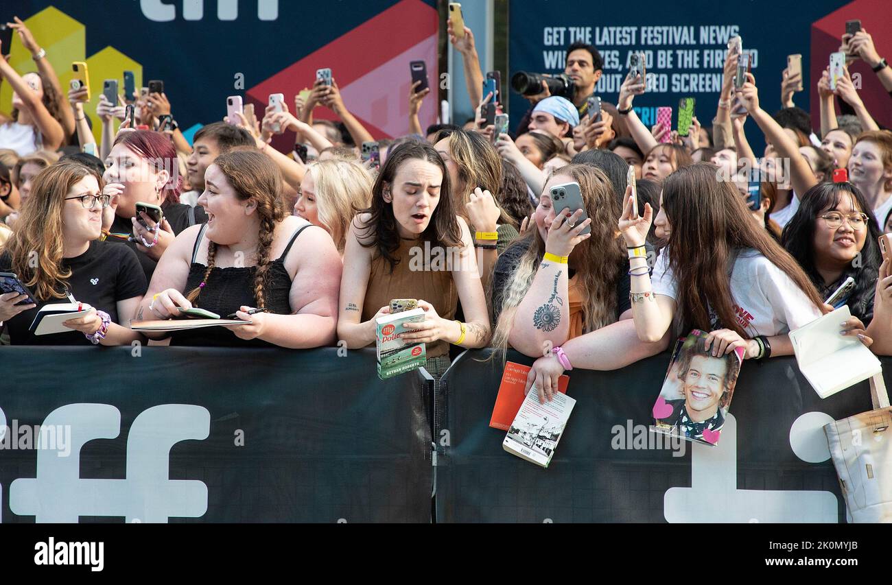 Toronto, Canada. 11th Set, 2022. Atmosfera alla "My policeman" Premiere durante il Toronto International Film Festival 2022 al Princess of Wales Theatre il 11 settembre 2022 a Toronto, Ontario. Photo: PICJER/imageSPACE Credit: Imagespace/Alamy Live News Foto Stock