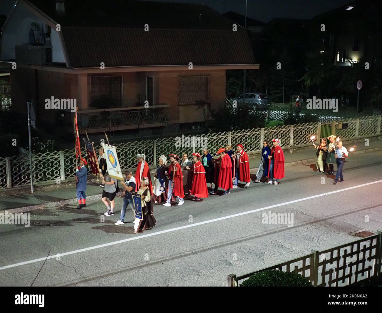 SETTIMO TORINESE, ITALIA - CIRCA SETTEMBRE 2022: Festa patronale delle reliquie sacre Foto Stock