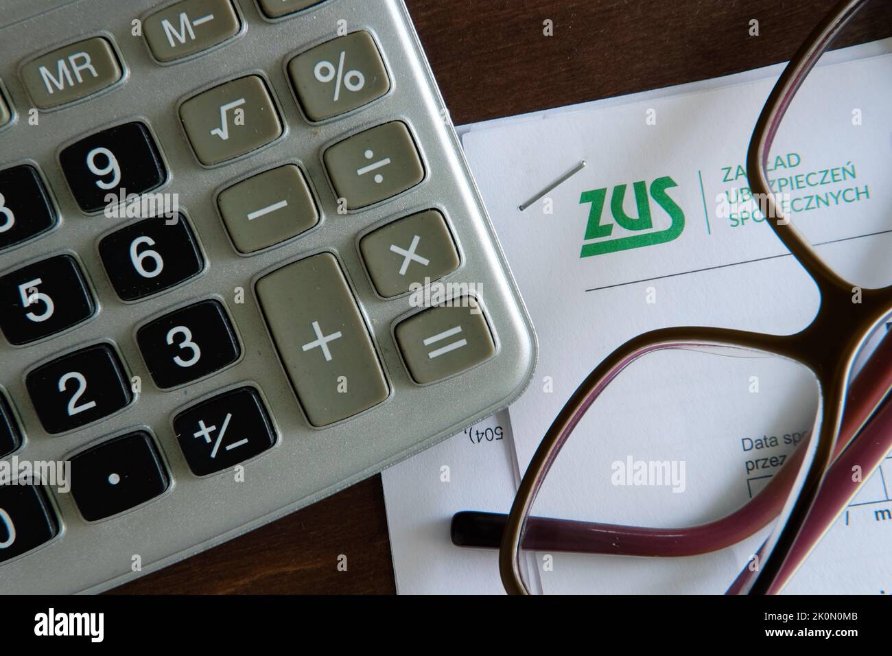 Lublino, Polonia. 11 settembre 2022. Lettera di ZUS Foto Stock