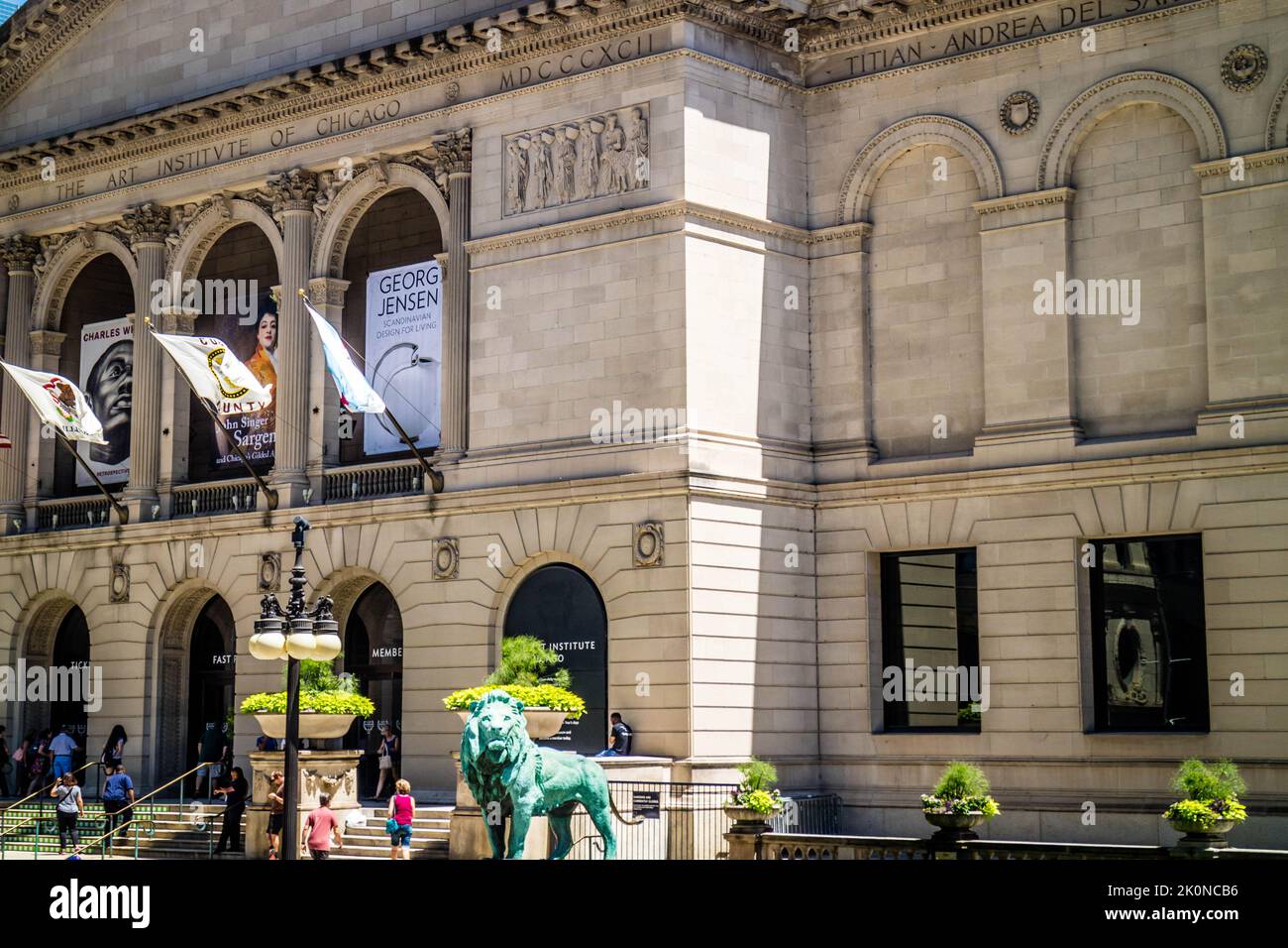 Un enorme museo artistico pubblico a Chicago, Illinois Foto Stock